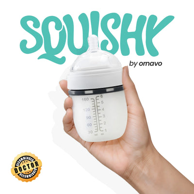 Squishy silicone feeder bottle