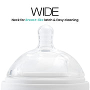 Soft breast-like baby bottle