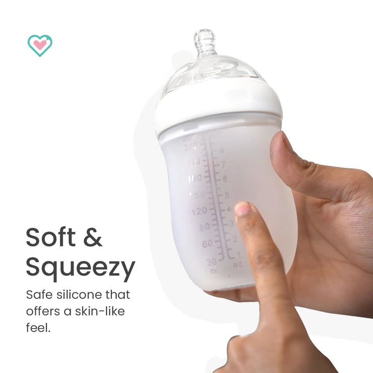 260 ml anti-colic silicone bottle
