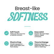 Squishy feeder nipple 0m+ slow flow